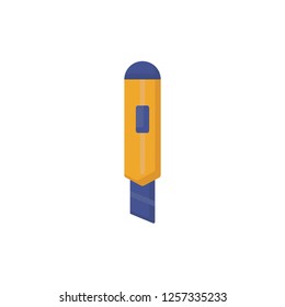 cutter knife icon vector design flat style