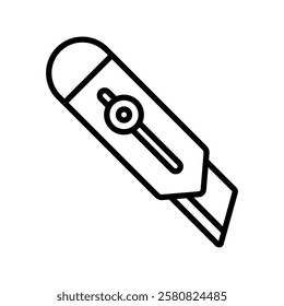 cutter knife icon vector design template simple and clean