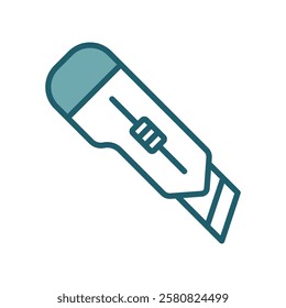 cutter knife icon vector design template simple and clean