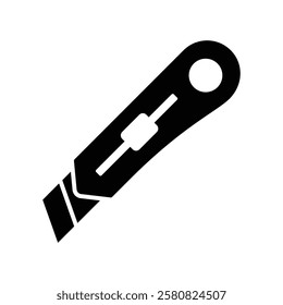 cutter knife icon vector design template simple and clean