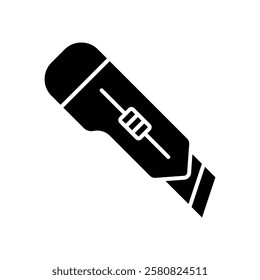 cutter knife icon vector design template simple and clean