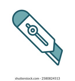 cutter knife icon vector design template simple and clean