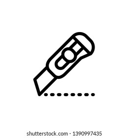 cutter, knife icon vector template