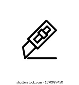 cutter, knife icon vector template