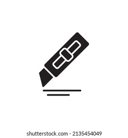 Cutter knife  icons  symbol vector elements for infographic web
