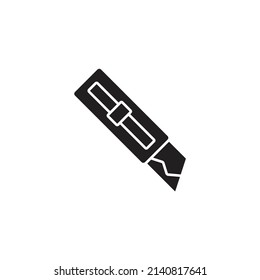 Cutter knife icons  symbol vector elements for infographic web
