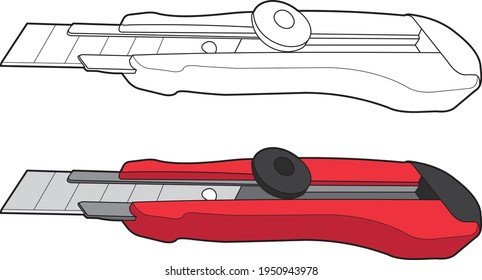 Standardisierte Cutter-Vektorgrafiken, Cartographie-Vektorgrafik, Linienkunst und Farbe