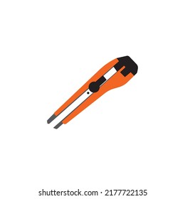 cutter knife - stationery icon vector design template