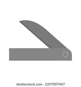 Cutter-Messer - Schreibtischsymbol, Vektordesign-Vorlage