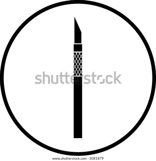 cutter knife\
symbol