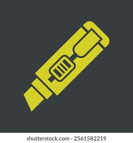 Cutter knife trendy artwork lovely abstract vector illustration colorful useable design.eps