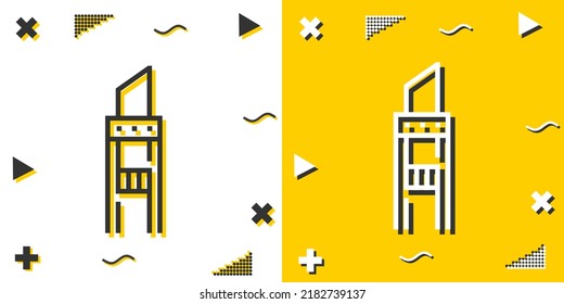 cutter line icon. Simple outline style.cutter linear sign. Vector illustration isolated on white background. Editable stroke EPS 10