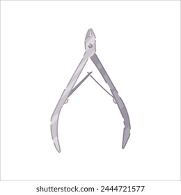 Cutter for manicure on white background