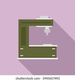 Cutter milling machine icon. Flat illustration of Cutter milling machine vector icon for web design