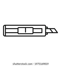 Cutter office icon. Outline cutter office vector icon for web design isolated on white background