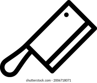 Cutter-Umriss-Vektorsymbol-Design
