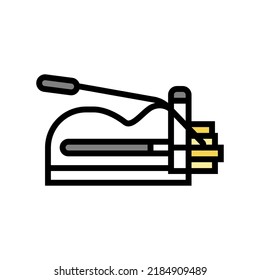 cutter potato fry color icon vector. cutter potato fry sign. isolated symbol illustration