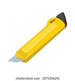 La herramienta de corte sirve como herramienta para cortar, pelar cables, ilustraciones de vectores de papel