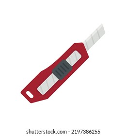 Cutter sharp icon. Flat illustration of cutter sharp vector icon isolated on white background