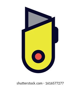 Cutter. Simple Vector Color Icon.