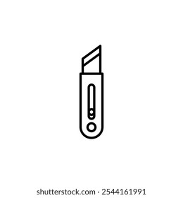 Cutter thin line vector icon.