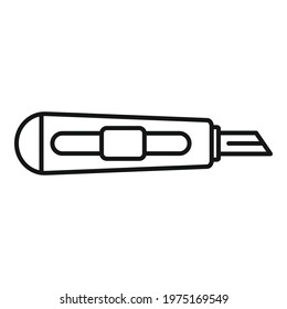 Cutter tool icon. Outline cutter tool vector icon for web design isolated on white background