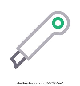 cutter vector colour line icon