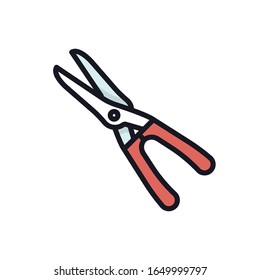 Cutter Vector Filled Outline Icon. illustration Style 