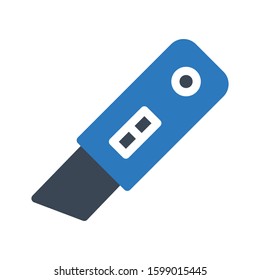 cutter vector glyph color icon 