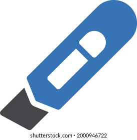 cutter vector glyph colour icon