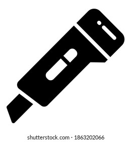 cutter vector glyph icon, school and education icon