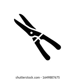Ilustración de estilo de glifo vectorial de corte. EPS 10