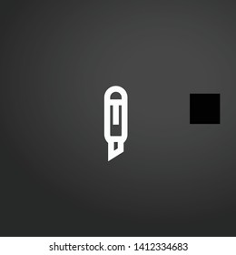 Cutter vector icon. Cutter concept stroke symbol design. Thin graphic elements vector illustration, outline pattern for your web site design, logo, UI. EPS 10.