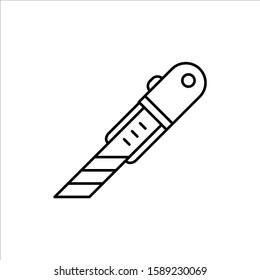 Cutter vector icon. Cutter flat sign design. Cutter knife symbol pictogram