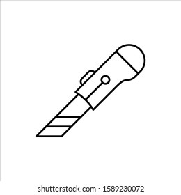 Cutter vector icon. Cutter flat sign design. Cutter knife symbol pictogram