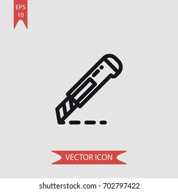 Cutter vector icon illustration symbol