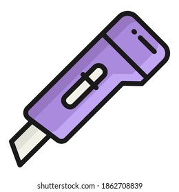 cutter vector icon, school and education icon