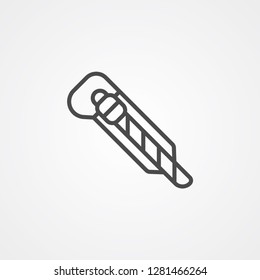 Cutter vector icon sign symbol