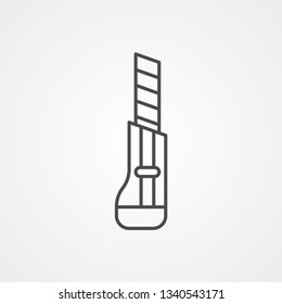 Cutter vector icon sign symbol