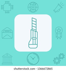 Cutter vector icon sign symbol
