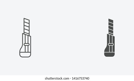 Cutter vector icon sign symbol