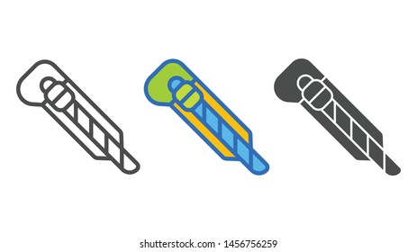 Cutter vector icon sign symbol