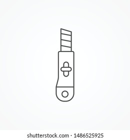 Cutter vector icon sign symbol