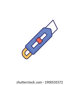Cutter vector icon style illustration. EPS file 10