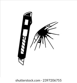 cutter vector illustration with concept