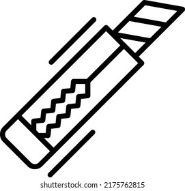 Cutter Vector Line Icon Design