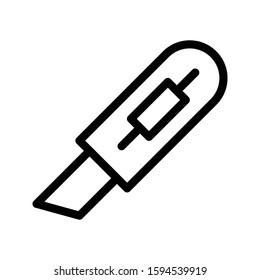 cutter vector thin line icon 