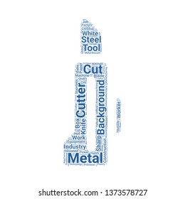 cutter word cloud. tag cloud about cutter