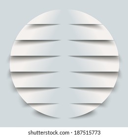 Cutting banners on the grey background. Eps 10 vector file.