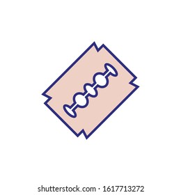 cutting blade salon accessory icon vector illustration design
